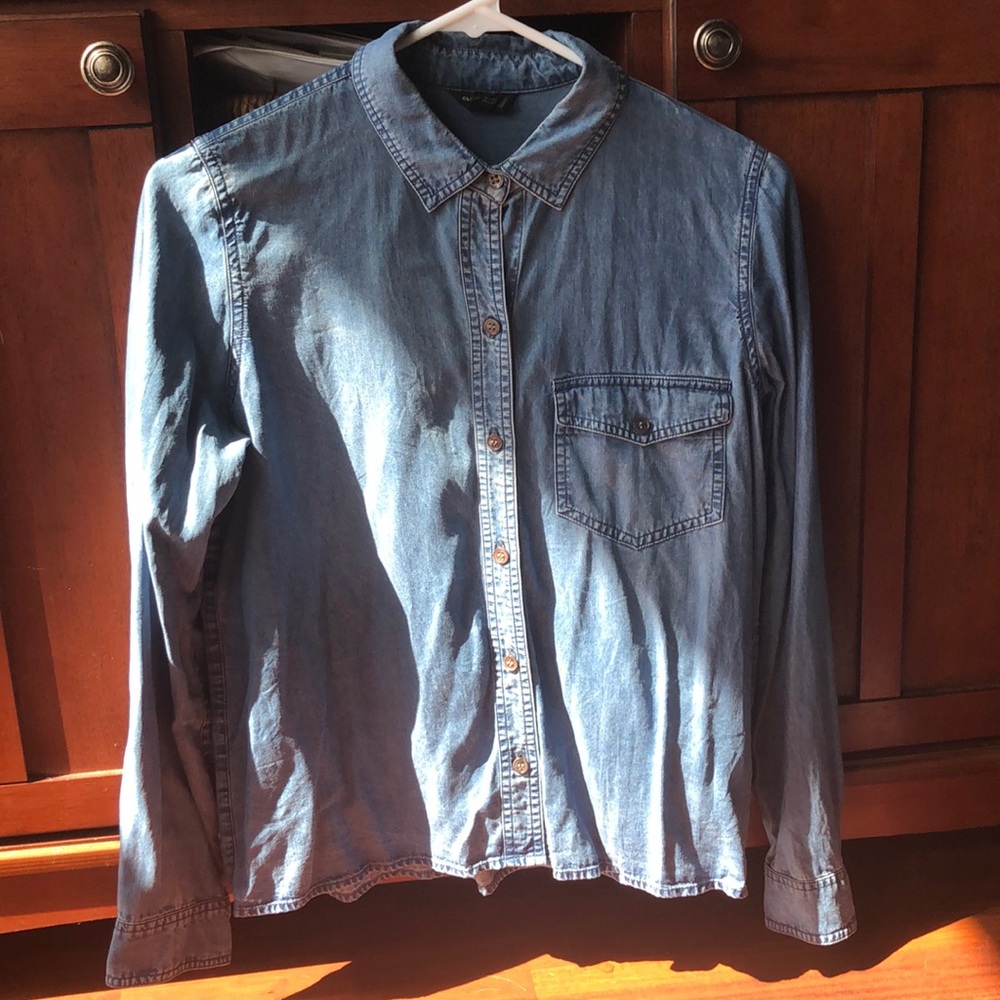 Club Monaco Chambray Button Down